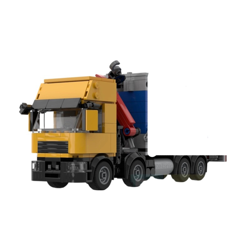 Vehicle Heavy Equipment - 중형 크레인 트럭 MOC 빌딩 블록