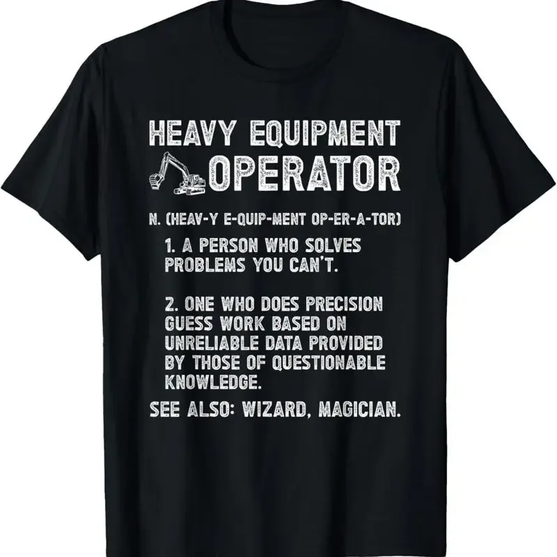 Heavy Equipment Definition - 중장비 운전기사 정의 기계 티셔츠