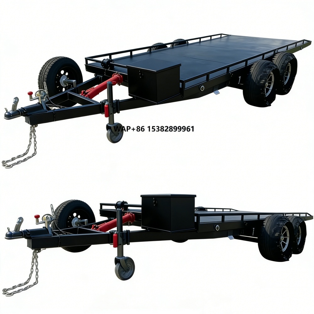 Heavy Equipment Hauler - 헤비듀티 이중축 스틸 카 홀러 트레일러