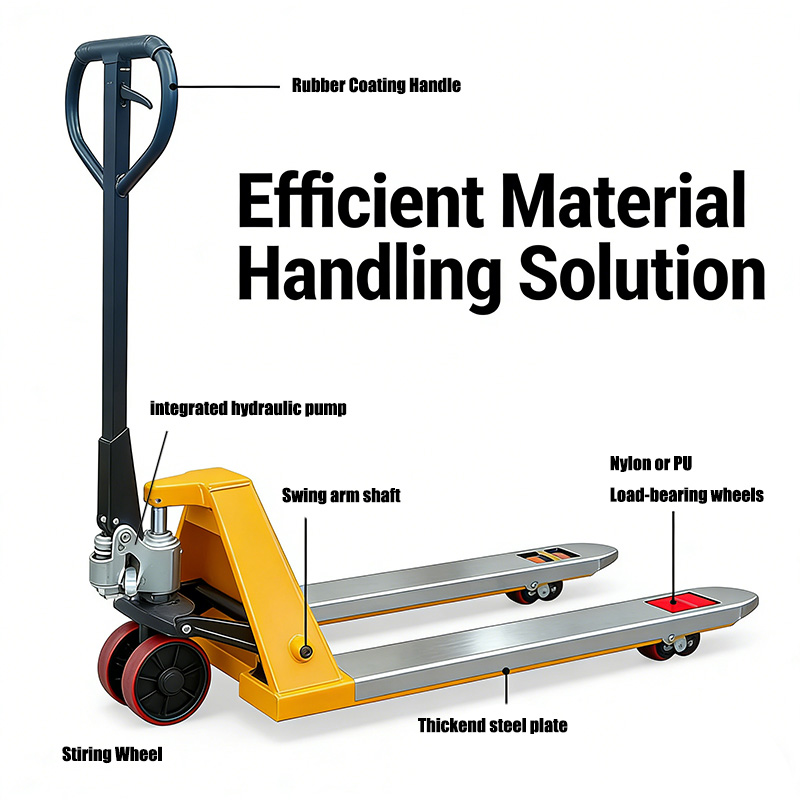 Hand Pallet Truck - 1500kg 유압식 수동 팔레트 트럭 (나일론